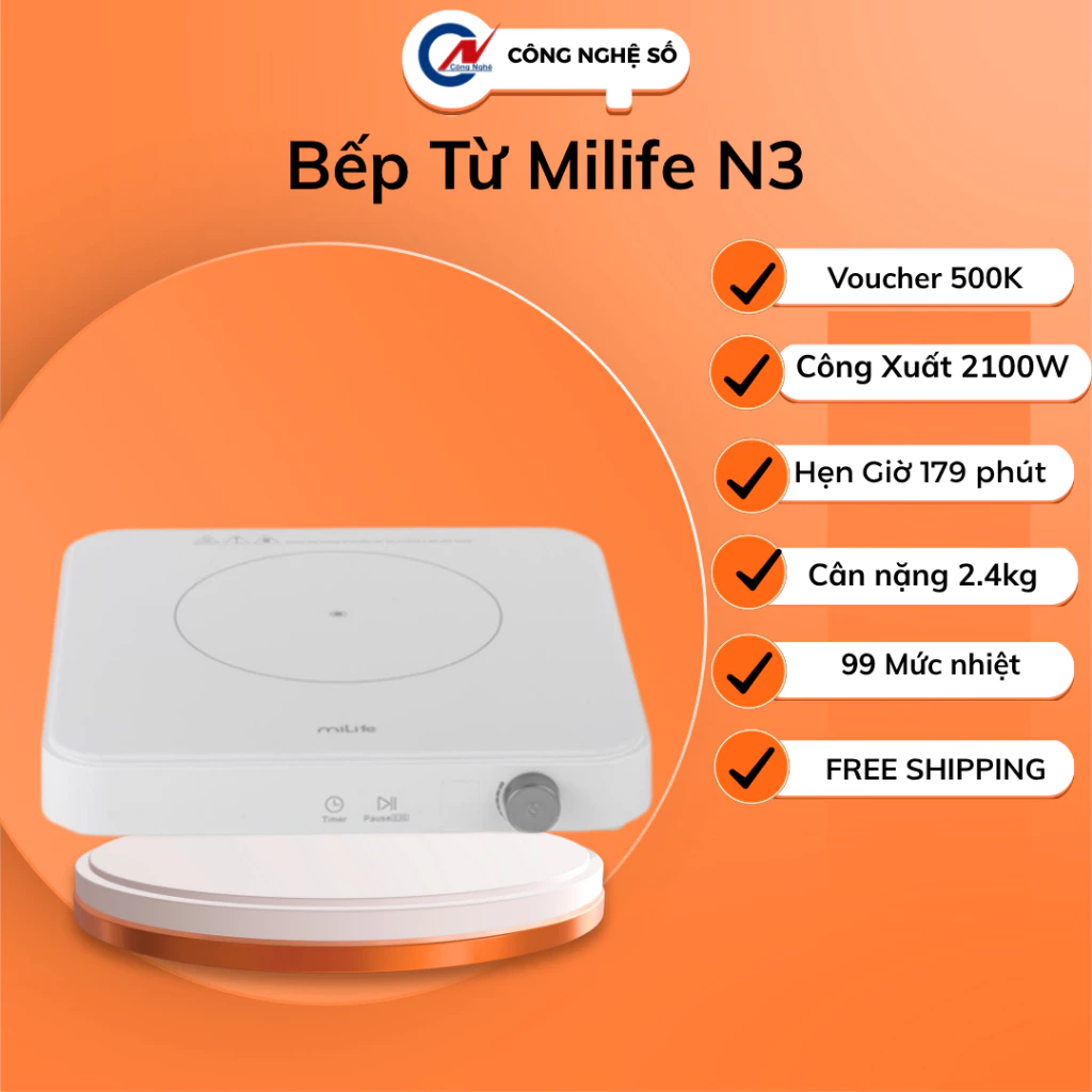 Bếp Từ Milife N3  - Hệ Sinh Thái Xiaomi