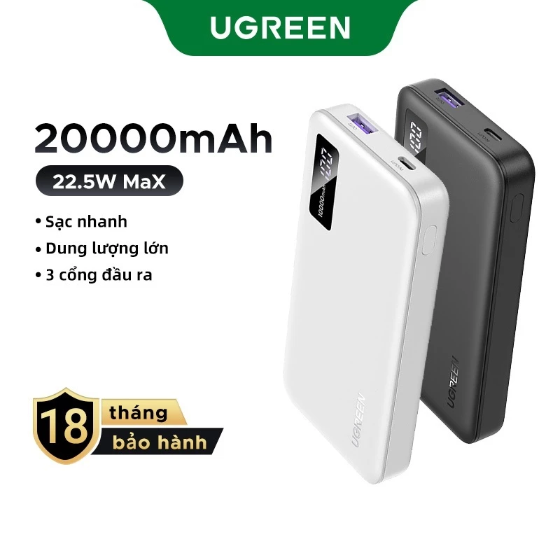 Pin Sạc Dự Phòng 10000mAh Giá Rẻ Ugreen